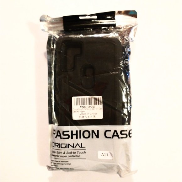 Fashion Case Black Cell Phone Case with Clip Holder Fit Samsung Galaxy A11 - Picture 5 of 6